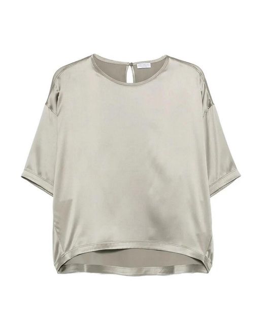 Brunello Cucinelli White Blouse