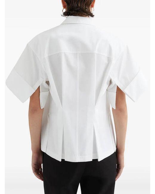 Jil Sander White Short-Sleeve Plain Shirt