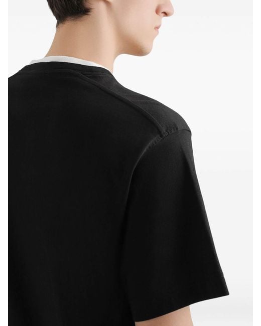 Dolce & Gabbana Black Cotton T-Shirt for men