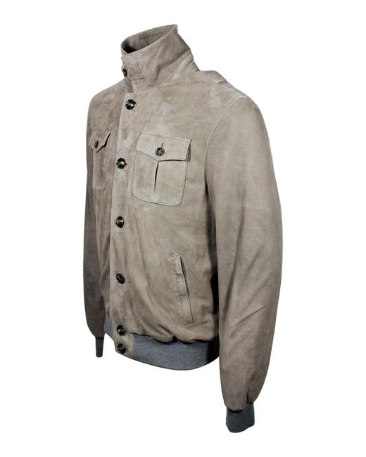 Barba Napoli Gray Naples Jackets for men