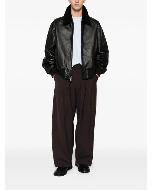 Calvin Klein Black Leather Jackets for men