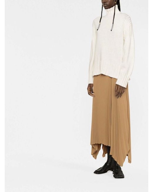 Jil Sander White Turtle Neck