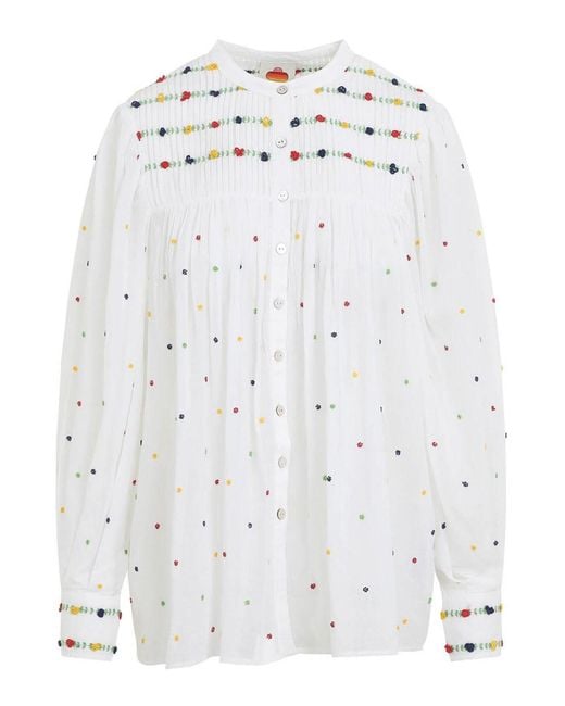 Farm Rio White Cotton Blouse