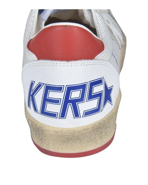 Golden Goose Deluxe Brand White Ball Star Fabric Sneakers for men