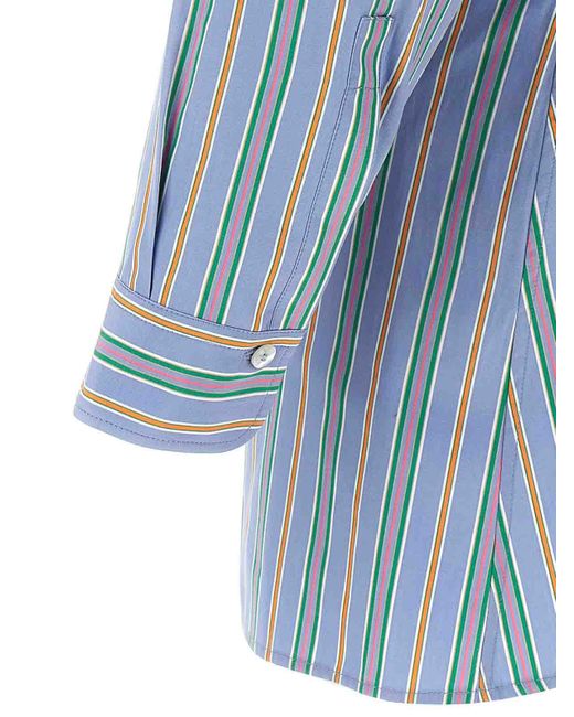 Etro Blue Striped Shirt