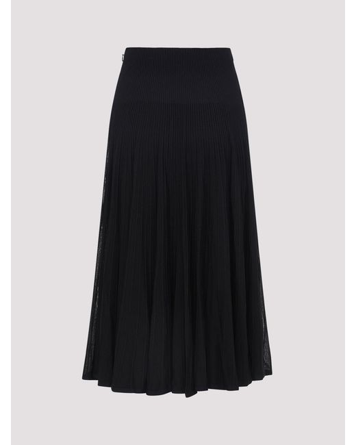 Ralph Lauren Black Celia Mid Long Skirt