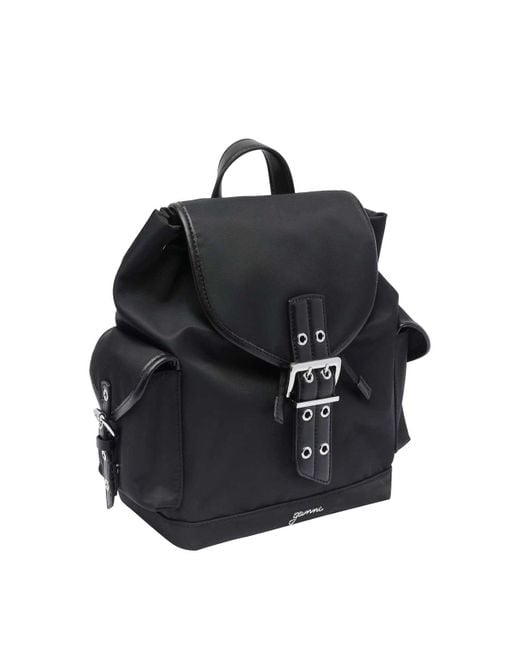 Ganni Black Small Bucky Backpack