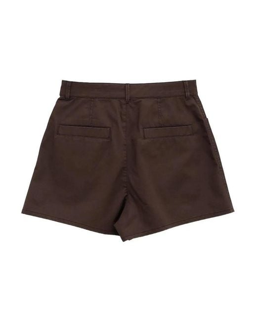 Lemaire Brown Jersey Shorts