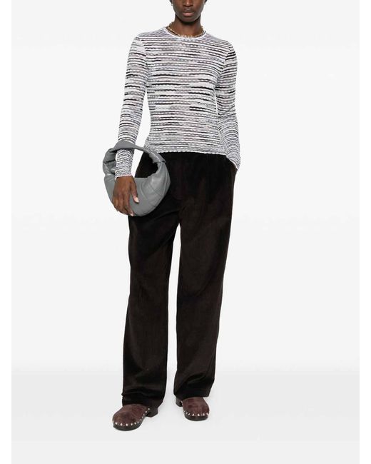 Missoni Gray Wool Blend Crewneck Sweater