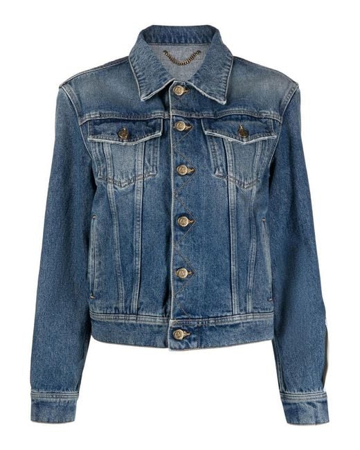 Golden Goose Deluxe Brand Blue Golden W's Regular Jacket Medium Stone Washed Denim