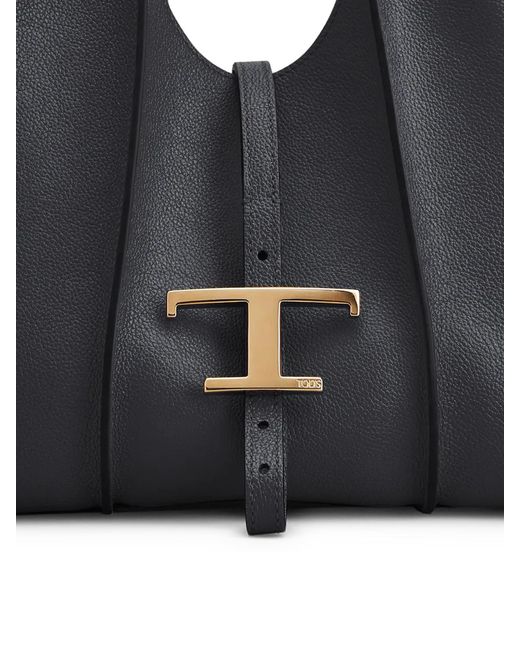 Tod's Black Amanda Tsb Shopping Bag