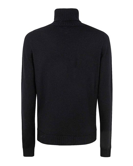 MD75 Blue Turtle Neck Merinos Sweater for men