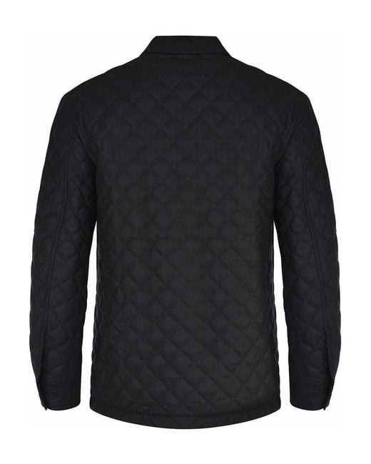 Tagliatore Black Jacket Made Of Wool Blend for men
