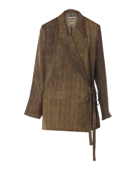Uma Wang Brown Mustard And Khlo Jacket