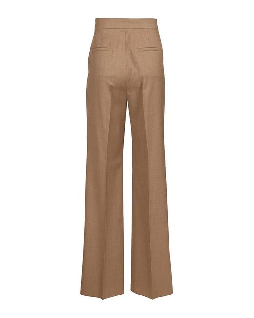 Max Mara Brown Wool Twill Trousers
