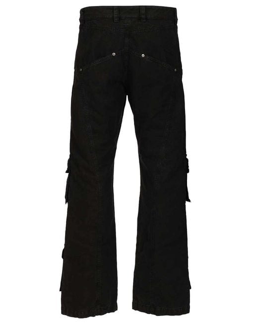Off-White c/o Virgil Abloh Black Multipocket Cargo Jeans for men