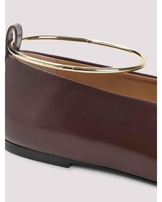 Jil Sander Brown Ring Ballerina