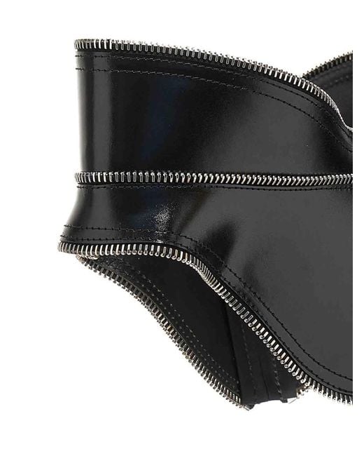 McQueen Black Mcqueen Corset Belt