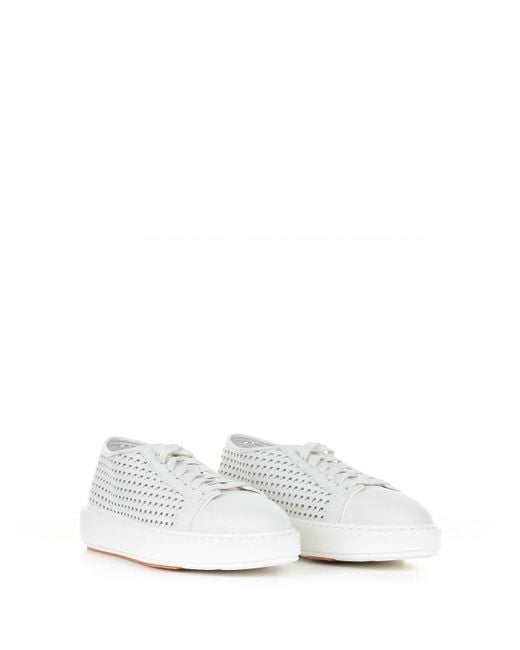 Santoni White Sneaker