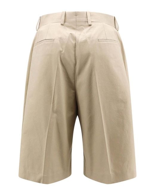 Ferragamo Natural Cotton Bermuda Shorts for men