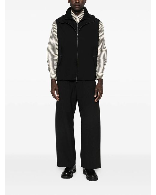 ARMANI EXCHANGE Black Wool Vest for men