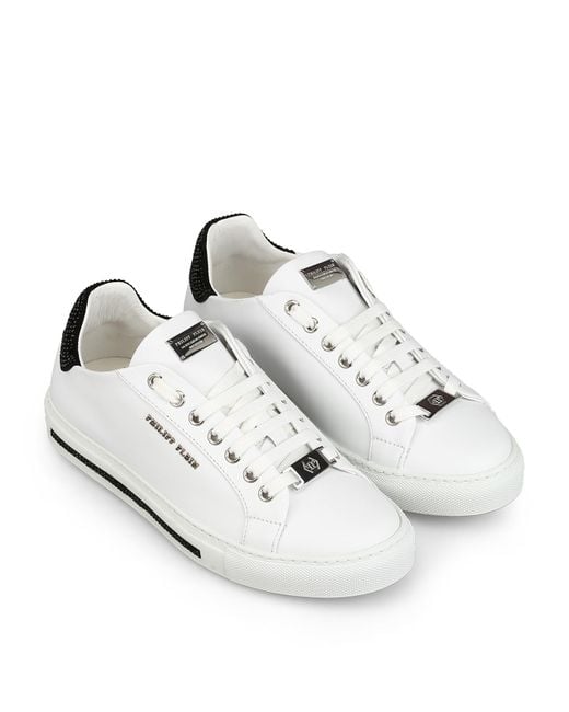 Philipp Plein White Lo-Top Original And Sneakers