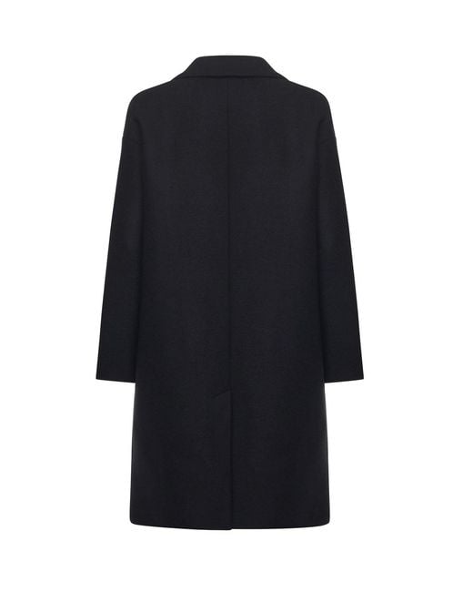Ottod'Ame Blue Wool Blend Midi Coat
