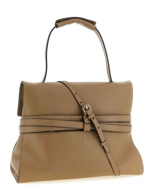 Moschino Brown 'tie Me' Shoulder Bag