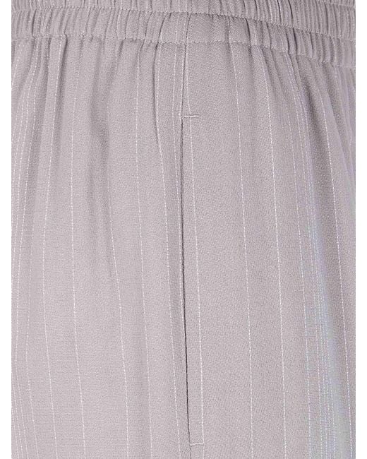 Golden Goose Deluxe Brand Gray Jogging Brittany Light Pinstripes Viscose