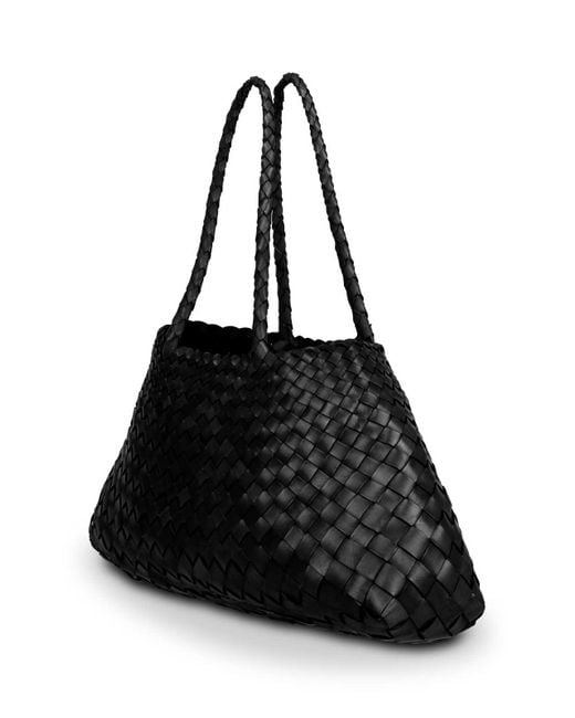 Borsa Tote Santa Croce di Dragon Diffusion in Black