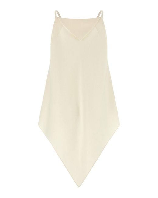 Balenciaga White A Sciarpa Top