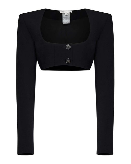 Nensi Dojaka Black Cropped Blazer