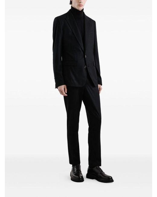 Dolce & Gabbana Black Cashmere Turtleneck Sweater for men