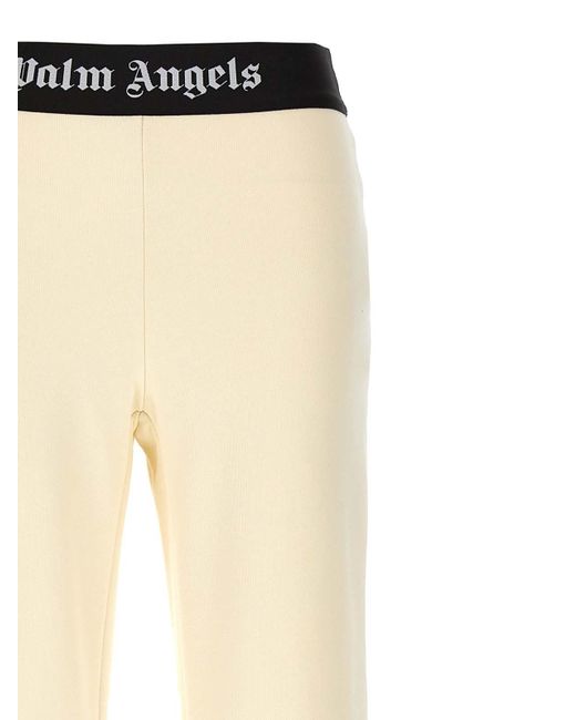 Palm Angels Natural Logo Tape joggers