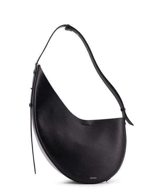 Soeur Black Winona Leather Shoulder Bag