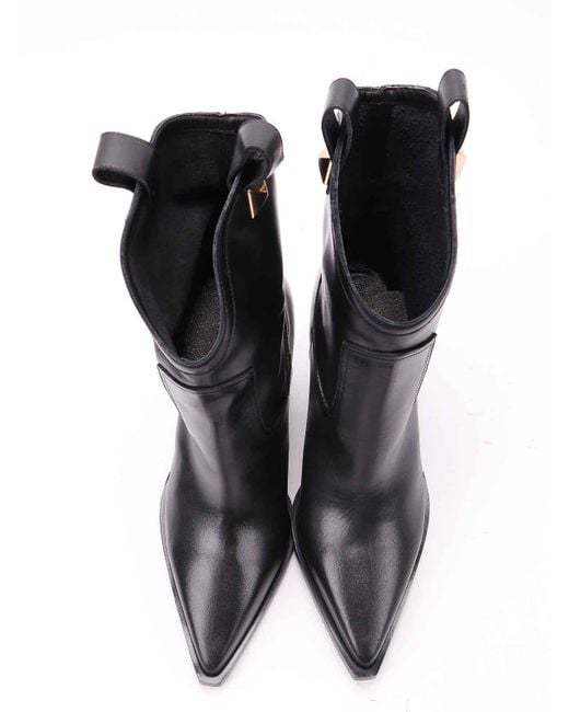 Albano Black Leather Boots