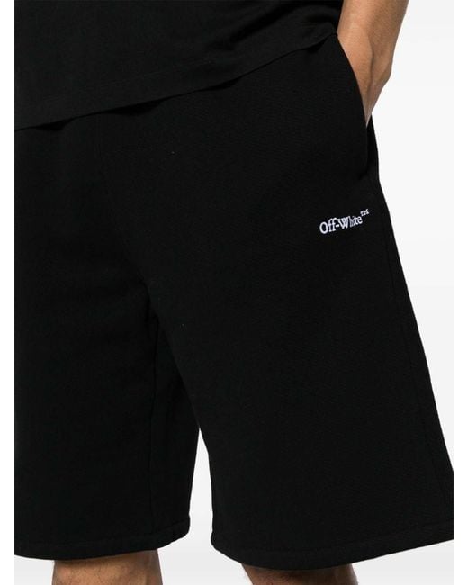 Off-White c/o Virgil Abloh Black Off- Bandana Arrow Skate Track Shorts for men