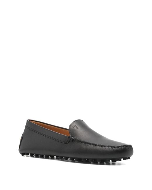 Tod's Gray Studded Loafers