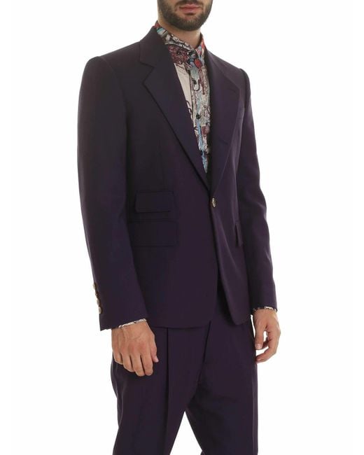 Vivienne Westwood Blue Wool Jacket for men