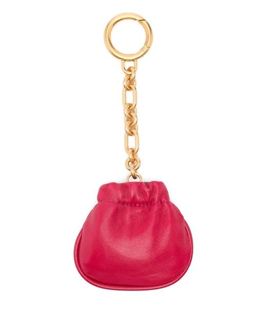 Balmain Pink Pouch Chain Keyring