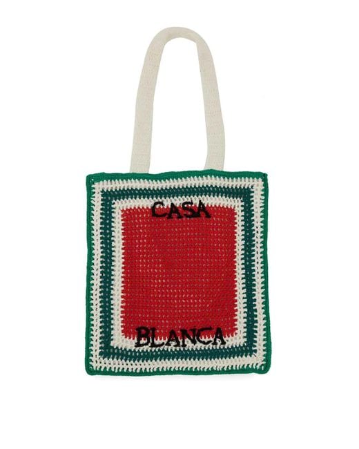 Casablancabrand Red Crochet Bag