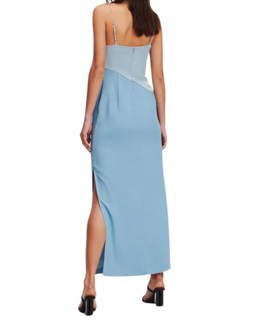 Karl Lagerfeld Blue Karl Charm Satin Dress