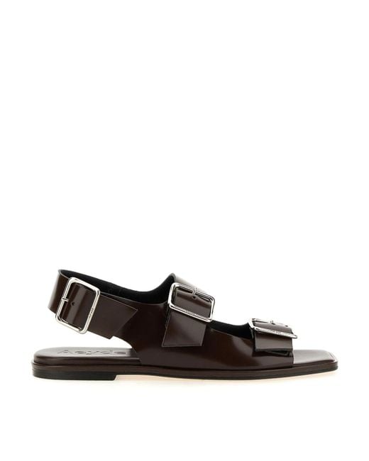 Aeyde Black Tekla Sandals
