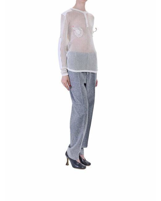Moschino White Goose Net Shirt