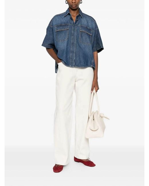 Brunello Cucinelli Blue Shirt