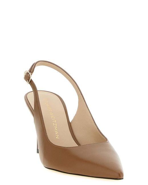 Stuart Weitzman Brown Stuart Power Slingback