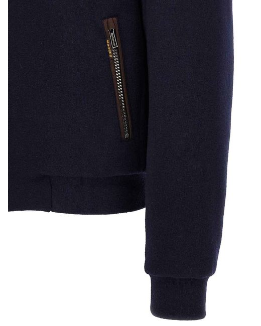Moorer Blue Bellati Bomber Jacket for men
