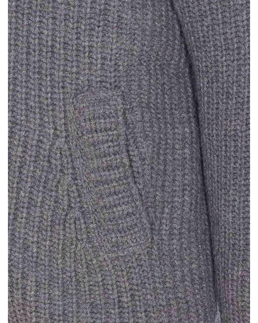 Herno Gray Bomber Zip Closure for men
