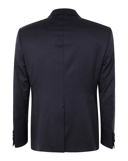 Tagliatore Blue Wool Smoking Suit Jacket for men