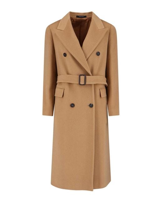 Tagliatore Natural Jole Coat Midi Cashmere